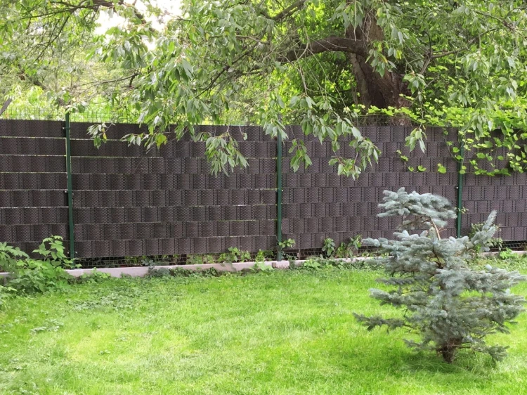 Taśma ogrodzeniowa panelowa z technorattanu 255x19cm