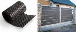 Taśma ogrodzeniowa panelowa z technorattanu 255x19cm RD02