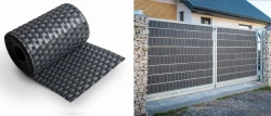 Taśma ogrodzeniowa panelowa z technorattanu 255x19cm RD03