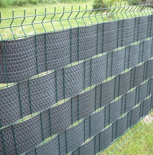 Taśma ogrodzeniowa panelowa z technorattanu 255x19cm