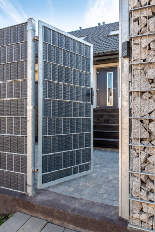 Taśma ogrodzeniowa panelowa z technorattanu 255x19cm