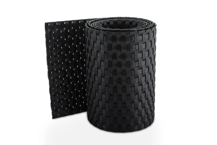 Taśma ogrodzeniowa panelowa z technorattanu 255x19cm RD04