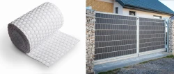 Taśma ogrodzeniowa panelowa z technorattanu 255x19cm RD07