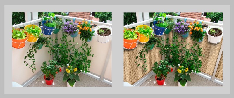 Osłona balkonowa technorattanowa 1 m.b.