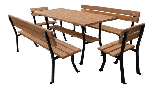 Meble ogrodowe stalowe Nelia Plus 180