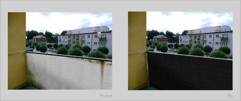 Osłona balkonowa technorattanowa 1 m.b.