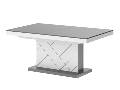 Ławostół MATERA MAX 120-170 Szaro-biały mat