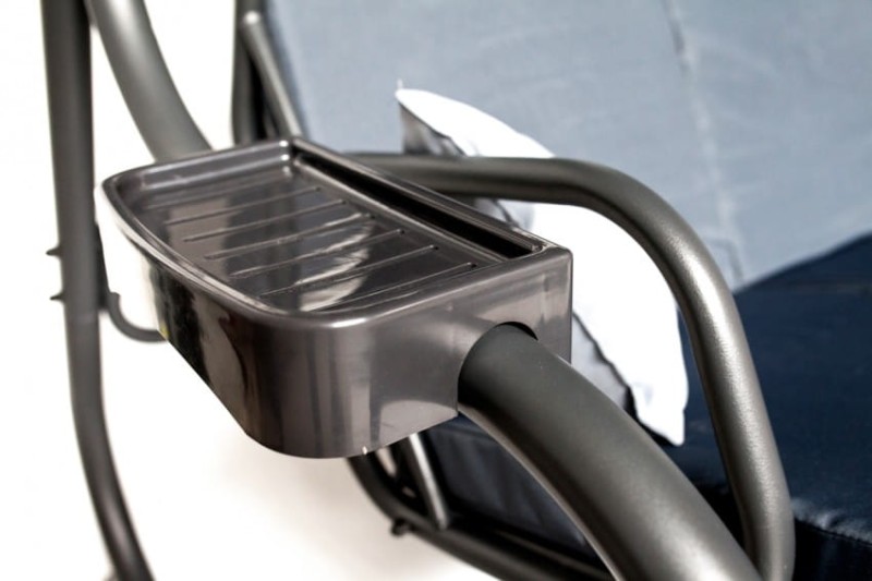 Huśtawka ogrodowa Neapoli 2 szara z moskitierą