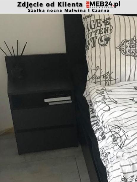 Szafka nocna Malwina I Czarna zdjęcie od klienta