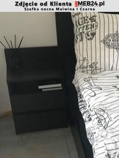 Szafka nocna Malwina I Czarna zdjęcie od klienta