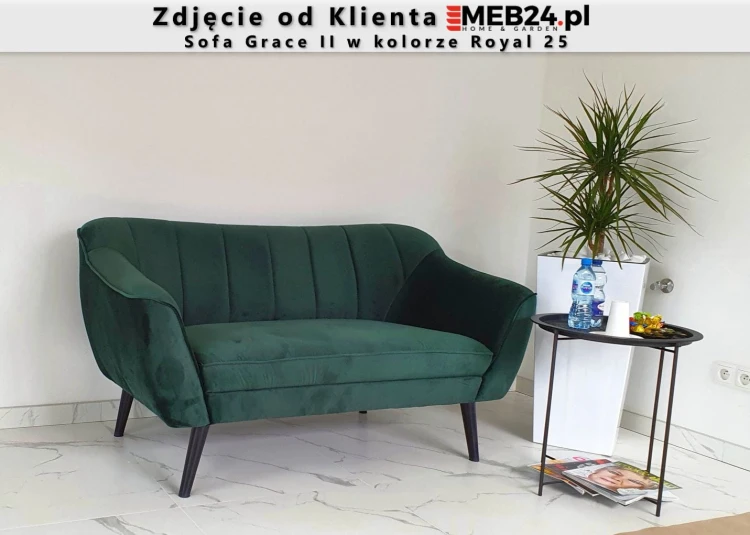Zestaw wypoczynkowy tapicerowany Grace w stylu skandynawskim