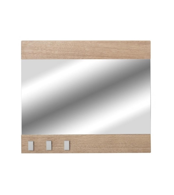 Bueno szafa na buty/komplet przedpokojowy biały połysk/dąb naturalny