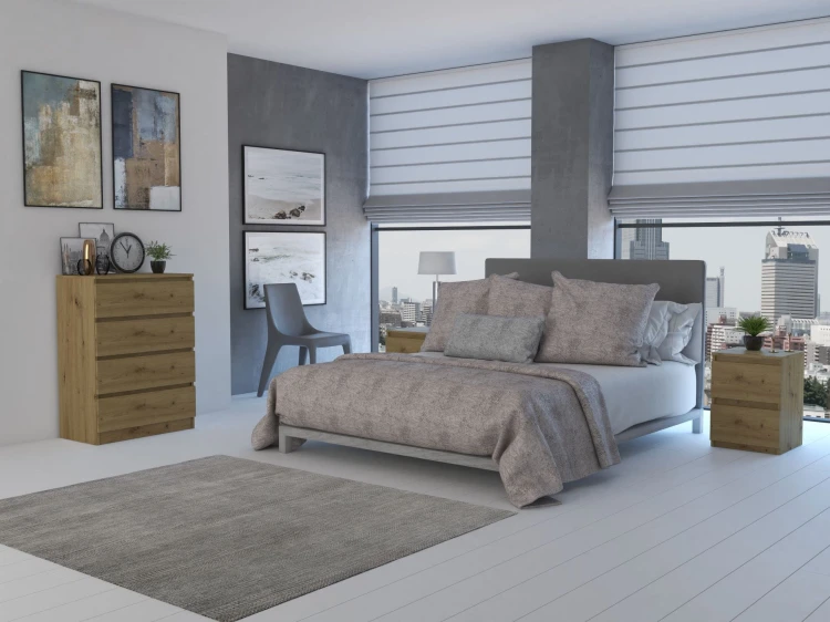 Komoda Malwina II 4 szuflady | Dąb Artisan