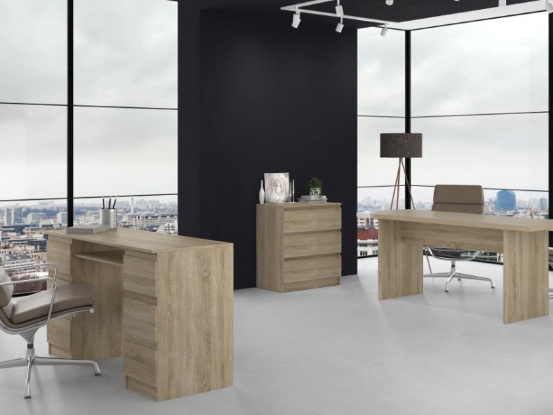 Komoda Malwina I 3 szuflady dąb sonoma