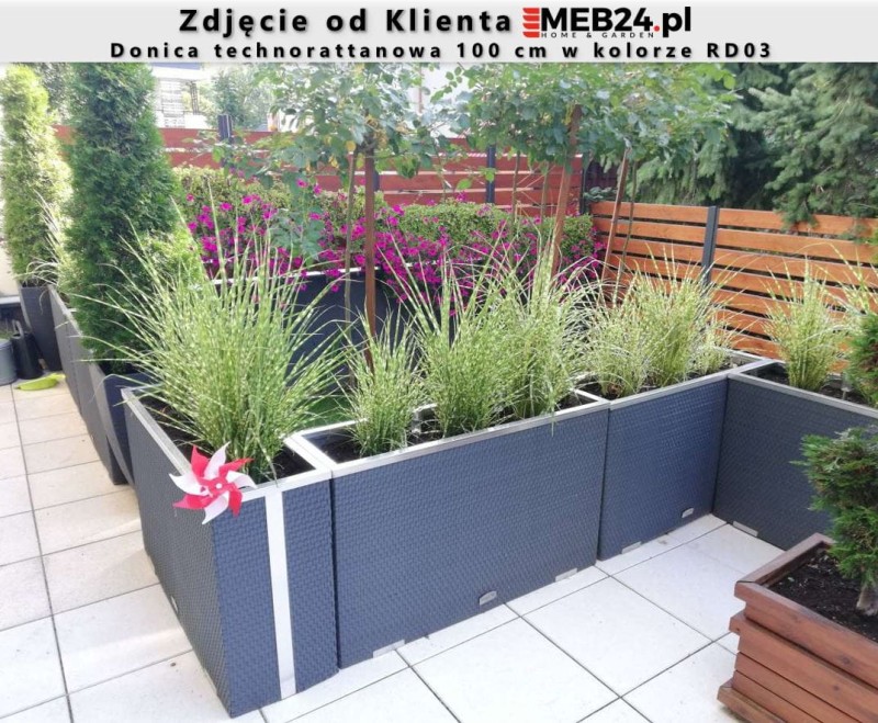 Donica technorattanowa 100 cm - zdjęcie od klienta