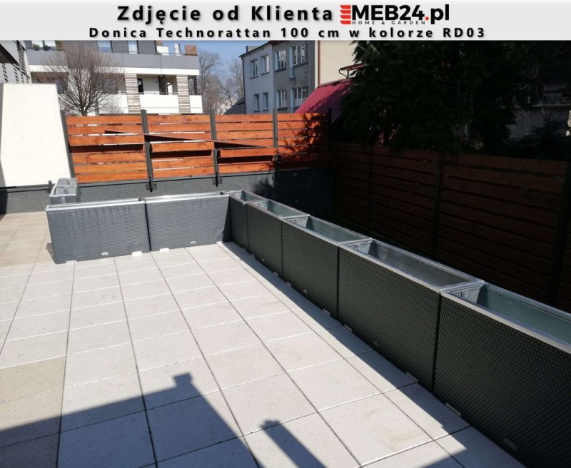 Donica technorattanowa 100 cm - zdjęcie od klienta