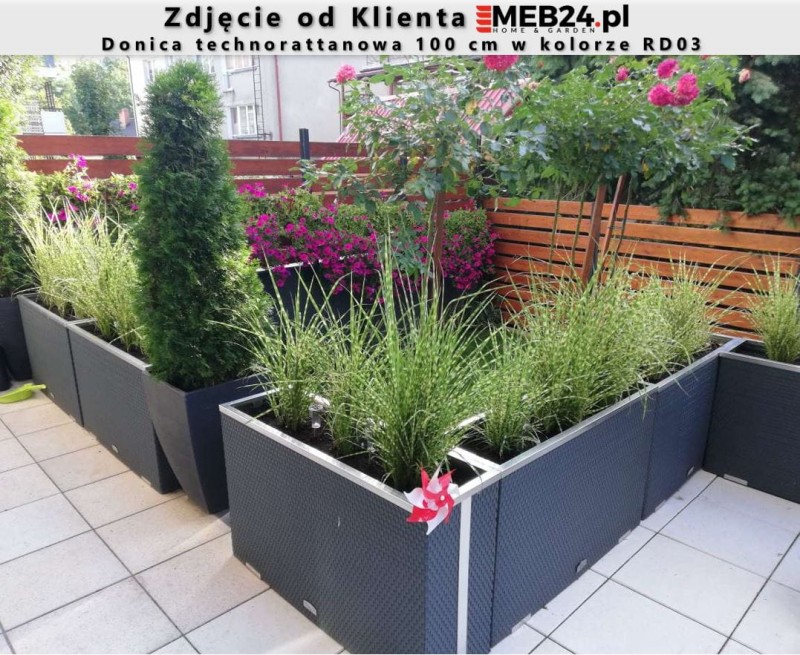 Donica technorattanowa 100 cm - zdjęcie od klienta