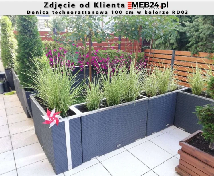 Donica technorattanowa 100 cm - zdjęcie od klienta