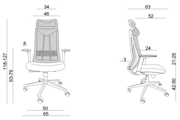 Fotel biurowy Concept czarny
