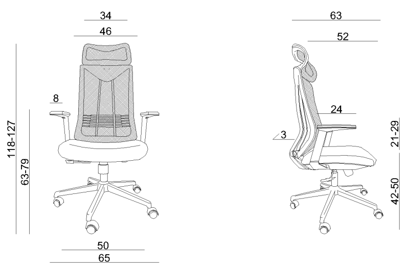 Fotel biurowy Concept czarny