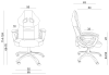 Fotel gamingowy DYNAMIQ V15 czarno-brązowy