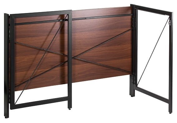 Biurko składane QUICK czarny/orzech