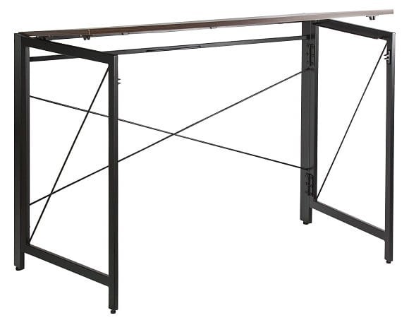 Biurko składane QUICK czarny/orzech