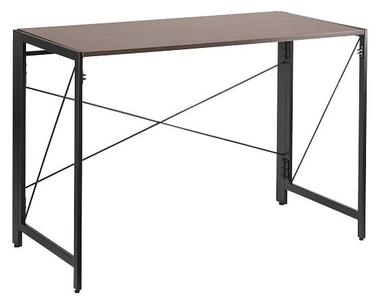 Biurko składane QUICK czarny/orzech