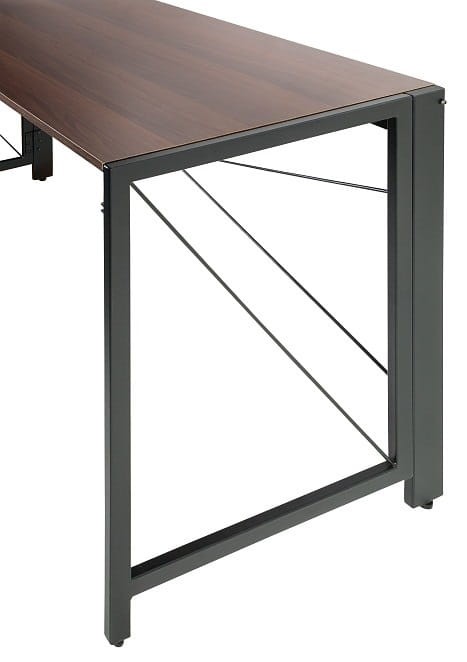 Biurko składane QUICK czarny/orzech