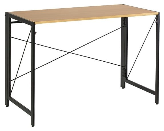 Biurko składane QUICK czarny/golden teak