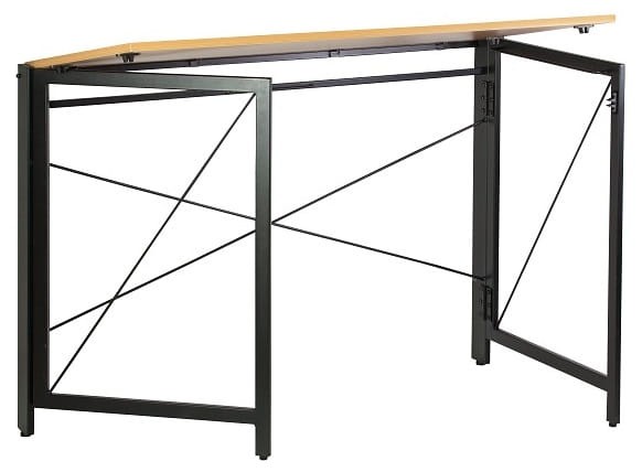 Biurko składane QUICK czarny/golden teak