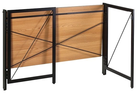 Biurko składane QUICK czarny/golden teak