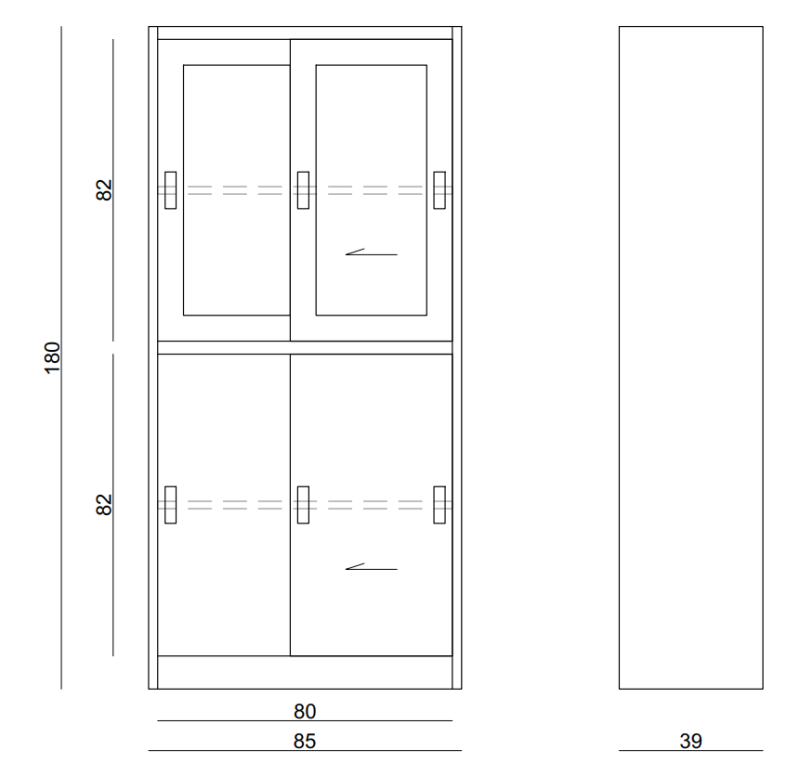 Szafka XD-015 Czarna