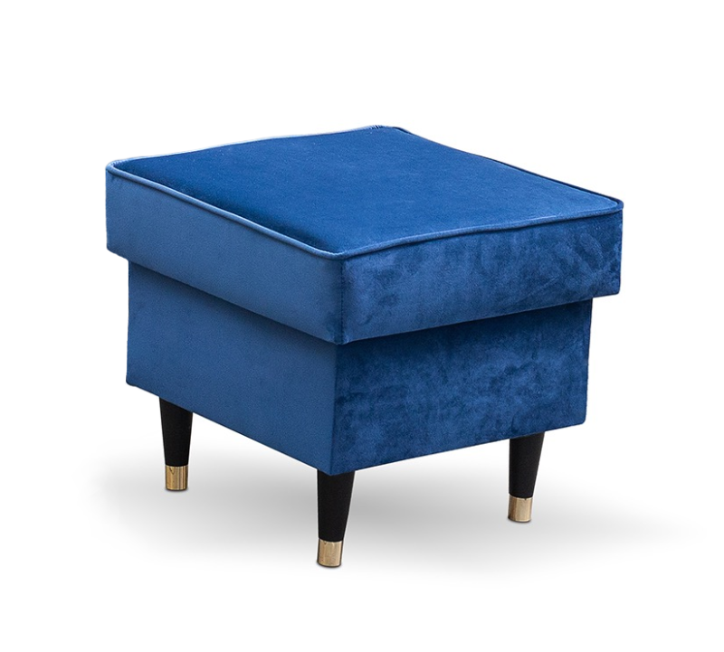 Podnóżek tapicerowany Lily w stylu skandynawskim