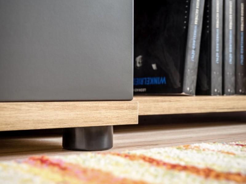 Meblościanka Silk 240 cm zestaw 6 elementów z oświetleniem LED do salonu