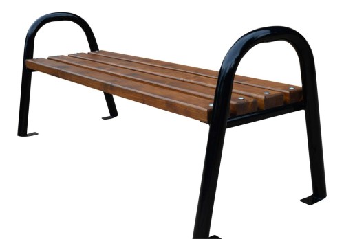 Ławka stalowa bez oparcia rura 150