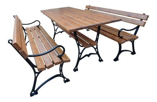 Meble żeliwne Faktor - z podłokietnikiem 180