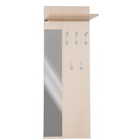 Wieszak ścienny Allen do przedpokoju z półką i lustrem