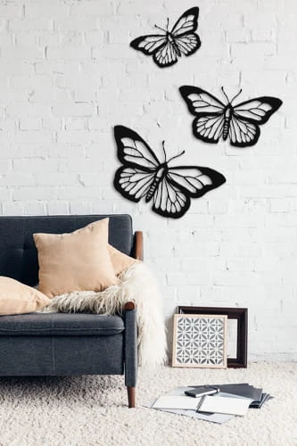 Metalowa dekoracja ścienna Motyl