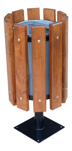 Kosz na śmieci stojący na podstawie