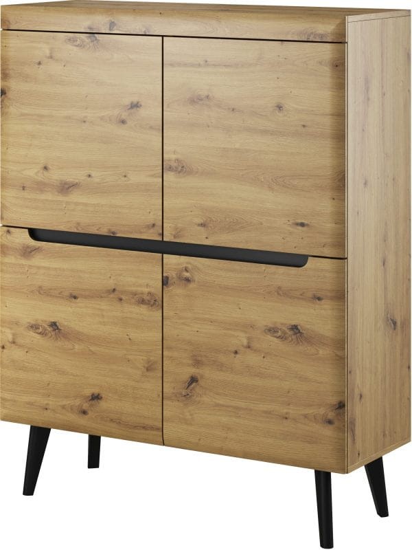 Komoda Nordi dąb artisan 107cm wysoka