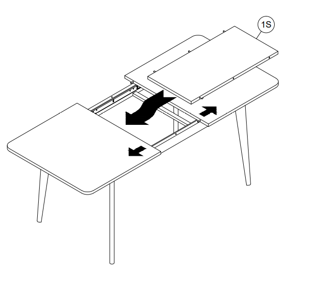 Stół rozkładany 140-180cm Nordi dąb artisan
