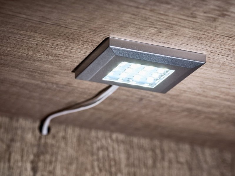 Szafka RTV SANDER dąb monument & biały MDF połysk