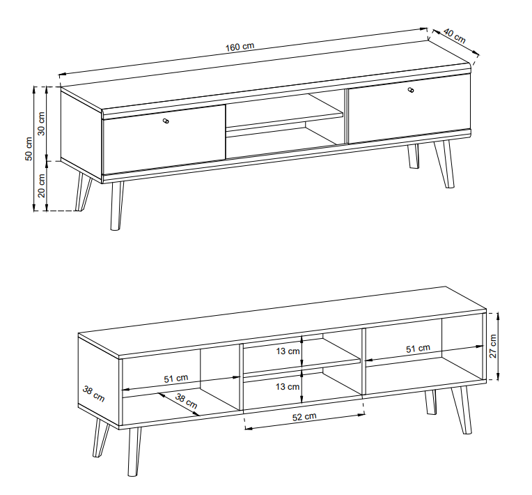 Szafka RTV Primo 160cm