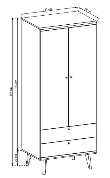 Szafa Primo 80cm
