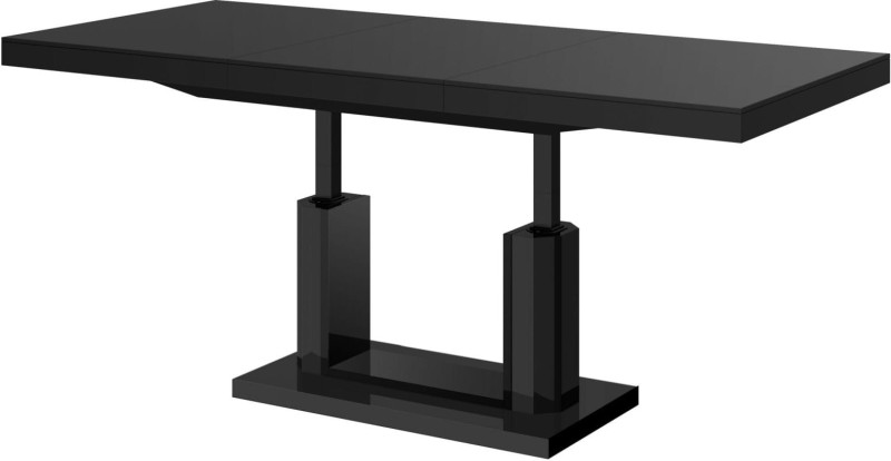 Ławostół podnoszony rozkładany QUADRO LUX 120 - 170 cm Czarny mat