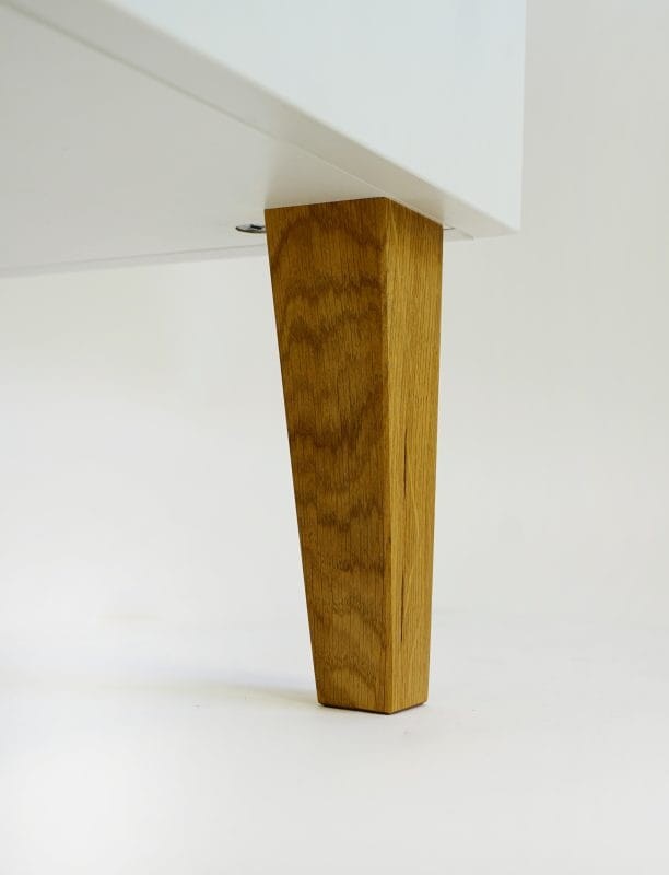 Szafka nocna z półką KUBI biała