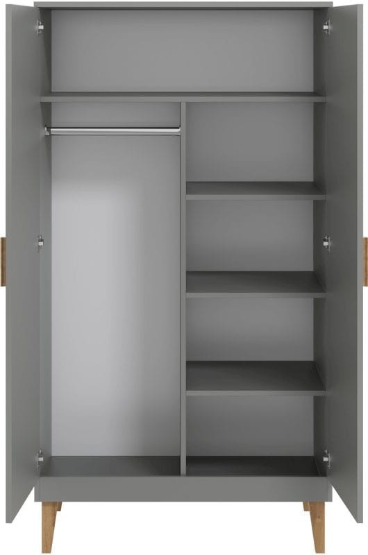 Zestaw mebli niemowlęcych KUBI szare