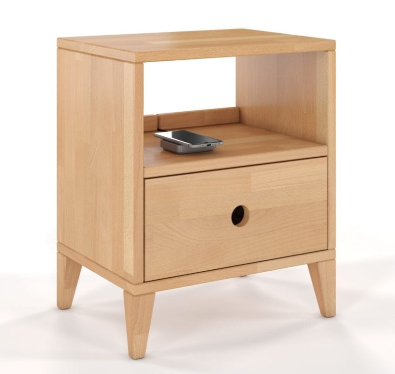 Szafka nocna drewniana bukowa Sund