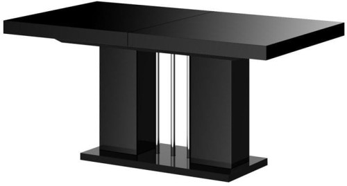 Stół rozkładany LORENA 160-260 czarny połysk